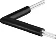 Uponor Ecoflex HCE coude 90° pré-isolé Twin 2x25x2,3/140