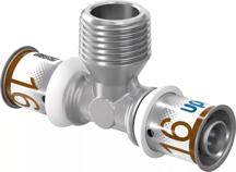 Uponor S-Press PLUS T-stuk buitendraad