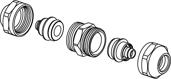 Uponor Fit schroefkoppeling PEX 20x1,9/2,0-20x1,9/2,0