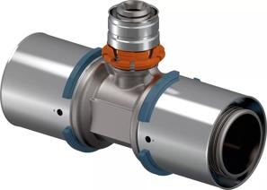 Uponor S-Press T-Stück reduziert 40-25-40