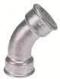 GF Malleable Fittings curva 45deg 1 1/2"