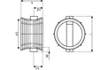 PP 1000/400 MM T1 RENSE- OG INSPEKTIONSBRØND SORT