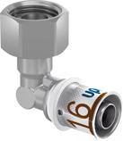 Uponor S-Press PLUS Коліно з нак. гайкою Geberit