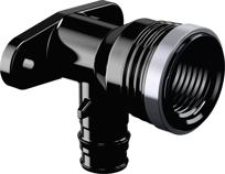 Uponor Smart Aqua tap elbow long Q&E PPSU