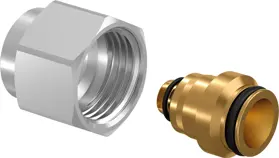 Uponor Uni-X compression adapter plated MLC UK