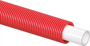 Uponor Combi Pipe tube pré-foureauté en couronne ACS, red