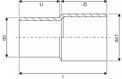 SURVE PE SIIRDMIK 160-110 PN10 PE100 SDR17