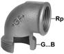 GF Malleable Fittings boccola raccordo a FIG. 95 95 T 95ET 1 1/4 G