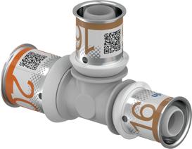 Uponor S-Press PLUS T-Stück reduziert PPSU 20-16-16