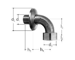 GF JRG union with angle DN20