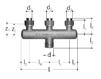 GF JRG Sanipex collecteur encastré 3-fold d16-16-16