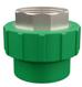 GF AQUASYSTEM manguito rosca hembra hexagonal PN25 green PP-R 110mm 4"