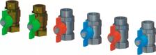 Uponor Combi Port Gen ball valve x6,DN20,MT/FT