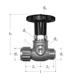 GF JRG Sanipex valve with loose nut LegioStop d20