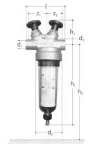 GF JRG fine filter bypass plastic cup, FT DN50