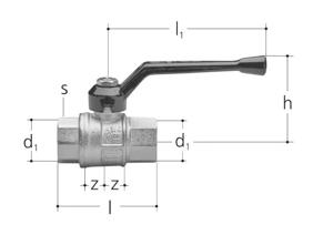 JRG GEN Messing-Kugelhahn 3/8"