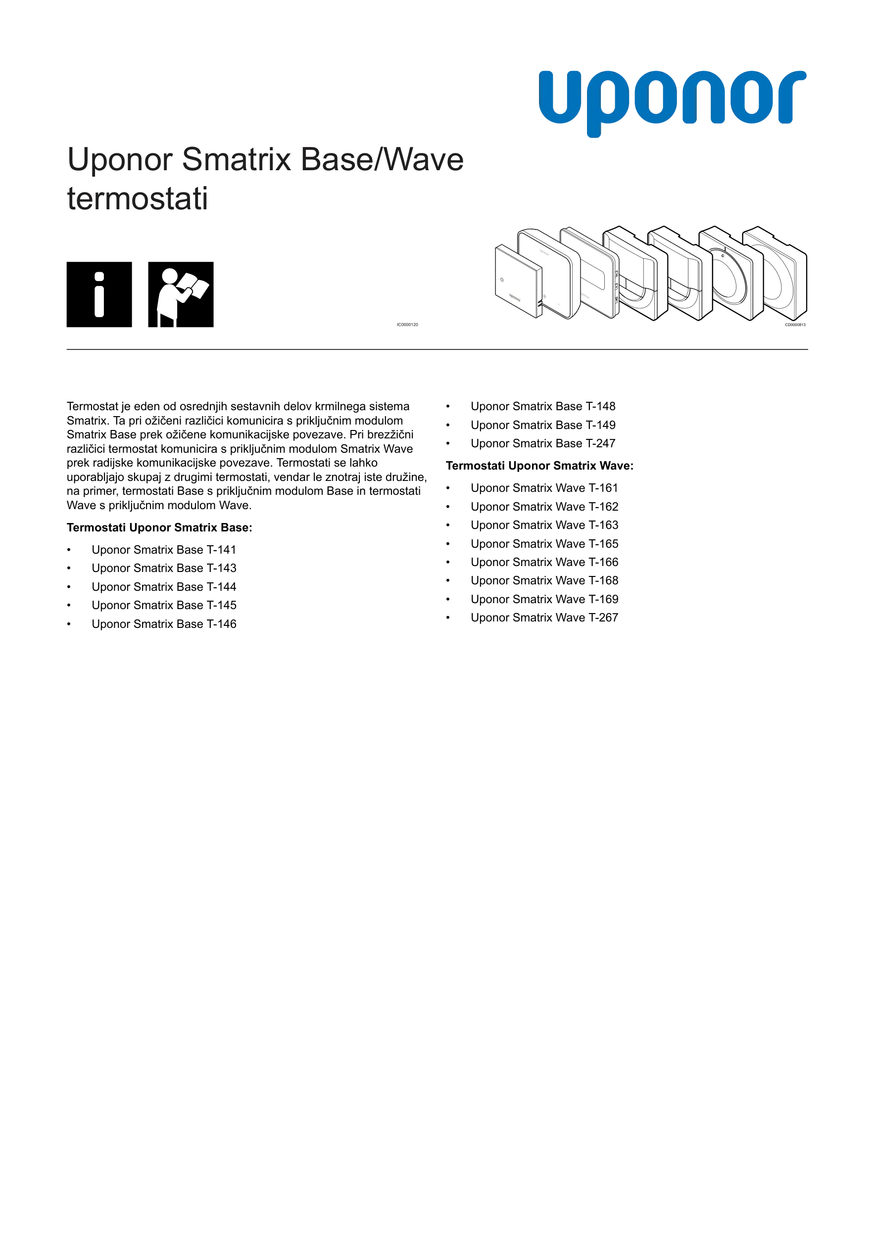 SD Smatrix Base/Wave thermostats SI 1162432 v1