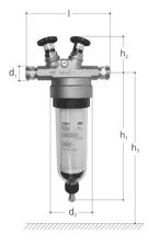 GF JRG fine filter bypass plastic cup, SC DN32