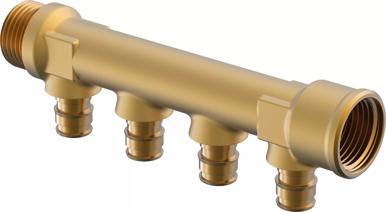 Uponor Q&E collecteur mâle/femelle PL 3/4"MT/FT 4x16 c/c35mm