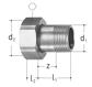 GF JRGUMAT raccordo con filettatura maschio DN10