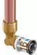 Uponor S-Press PLUS Anslutningsrör Vinkel unplated 16-15CU l=250mm