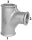 GF Malleable Fittings T brocca rossa 131 131 2 - 1 1/2 B