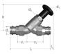 GF JRG LegioStop Y-type valve Opti-/Sanpress DN50