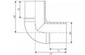 SURVE PE PÕLV 110X90 PN10 PE100 SDR17