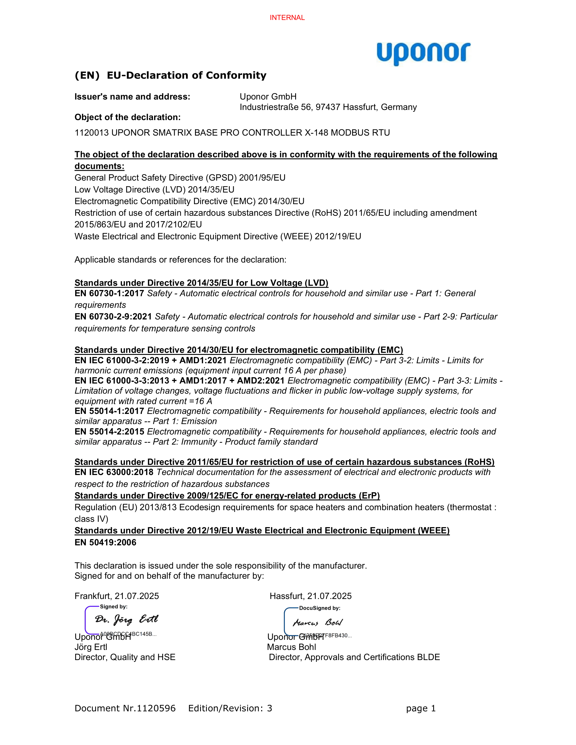 Uponor DoC SMATRIX BASE PRO 1120013 INT