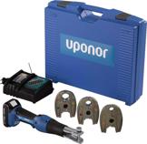 Uponor S-Press accupersmachine Mini2 met Mini KSPO persbek