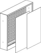 Uponor Aqua PLUS kollektorkapp FS B, 550x500x118mm