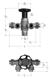GF JRG Sanipex distribution valve straight 4-way LegioStop d16