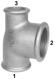 GF Malleable Fittings T rosso 130 130 2 - 1 1/2 - 1 1/2 B