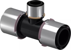 Uponor S-Press Verbund T-Stück reduziert PPSU 75-50-75