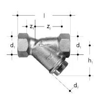 GF JRG filtro inclinato DN40