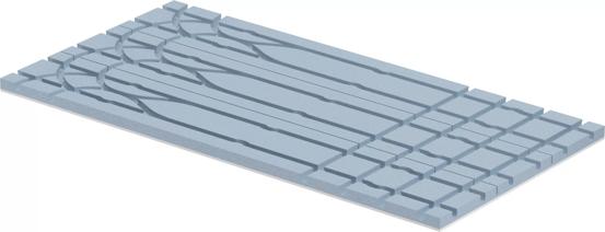 Uponor Vario heat protect guiding panel with sound protect