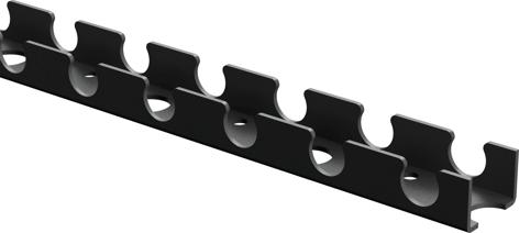 Uponor Magna Binario di fissaggio 25mm c/c50mm 3m