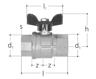 GF JRG valvola a sfera in ottone DN25