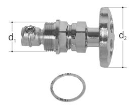 GF JRG upper part chromium-plated antifrost DN20