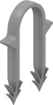Uponor Tacker agrafe longue 50mm pour tube Tacker set = 250pce 14-20mm h=50mm