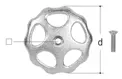 GF JRG hand wheel chromium-plated