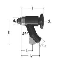 GF JRG drain cock valve with MT DN8