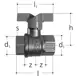 GF JRG brass ball valve GAS DN15