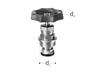 GF JRG upper part straight seat valve DN10