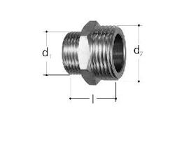 GF JRG Doppelnippel reduziert DN15xDN20