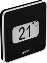 Uponor Smatrix Base Thermostat d'ambiance avec sonde d'humidité style T-149 Bus black D+ RH