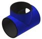 UVS T-BRANCH 2000/2000 90 DEG BLUE PE