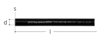 GF JRG Sanipex MT tube en barre bars d63, L5m