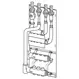 Uponor Comfort Port Skaktunit til vægmontage OW 3x
