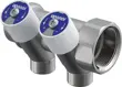 Uponor Uni-C distribuitor cu robineţi SH 1"MT/FT 2X1/2"MT c/c38mm